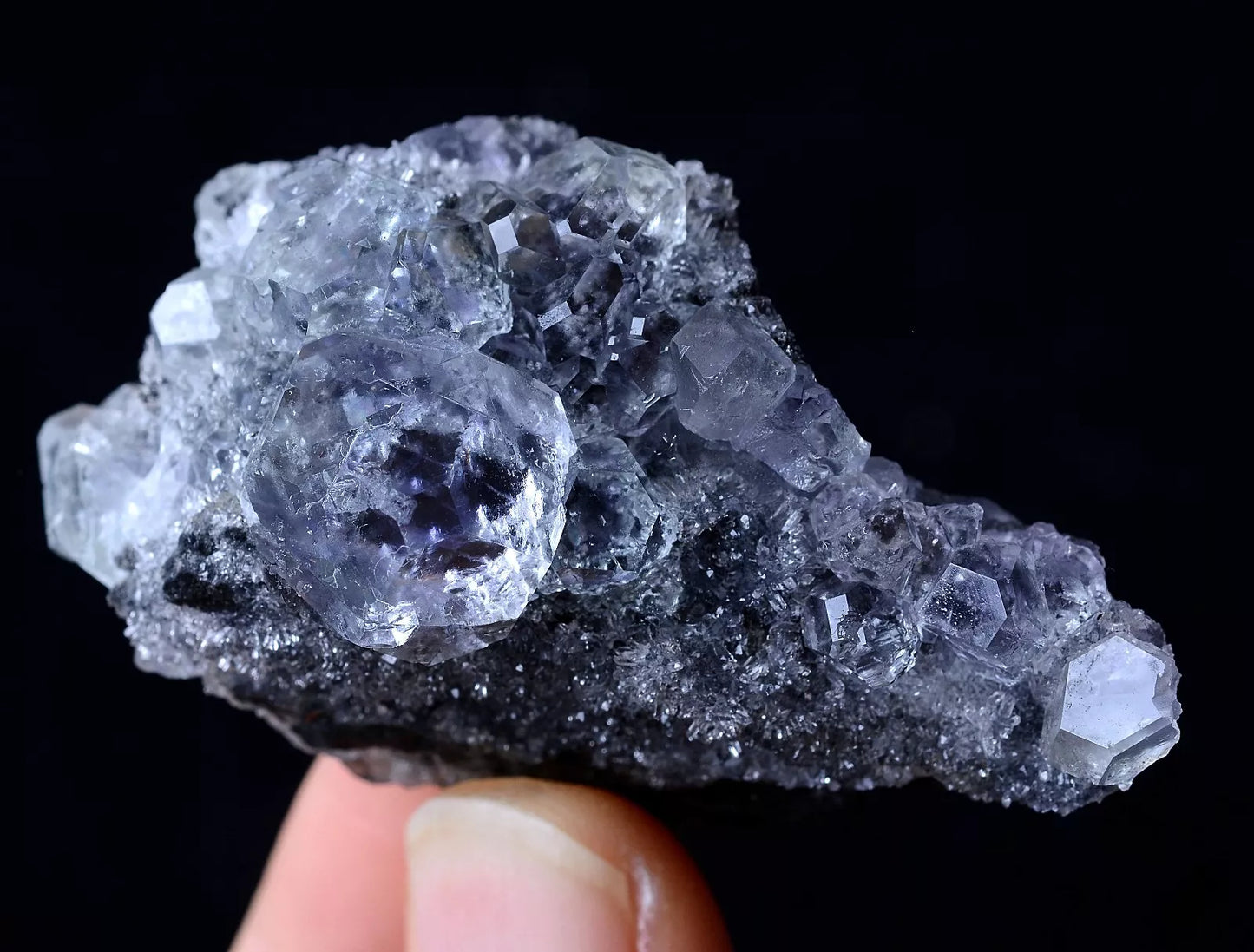 44g MUSEUM COLLECTION NEWLY DISCOVERED RARE PURPLE FLUORITE MINERAL SAMPLES