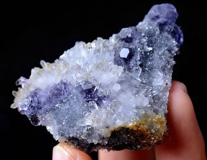 China / RARE PURPLE FLUORITE & CRYSTAL SYMBIOTIC MINERAL SPECIMEN  35.37g