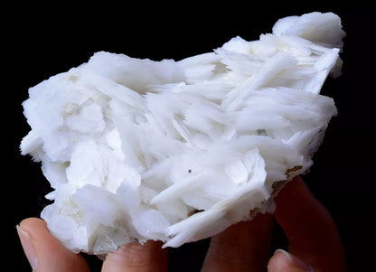 148g New Find Natural Rare White Ladder-Like Calcite & Crystal Mineral Specimen