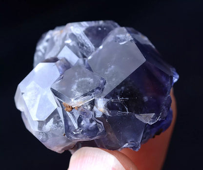 22.35g China / Newly DISCOVERED RARE PURPLE FLUORITE CRYSTAL MINERAL SPECIMEN