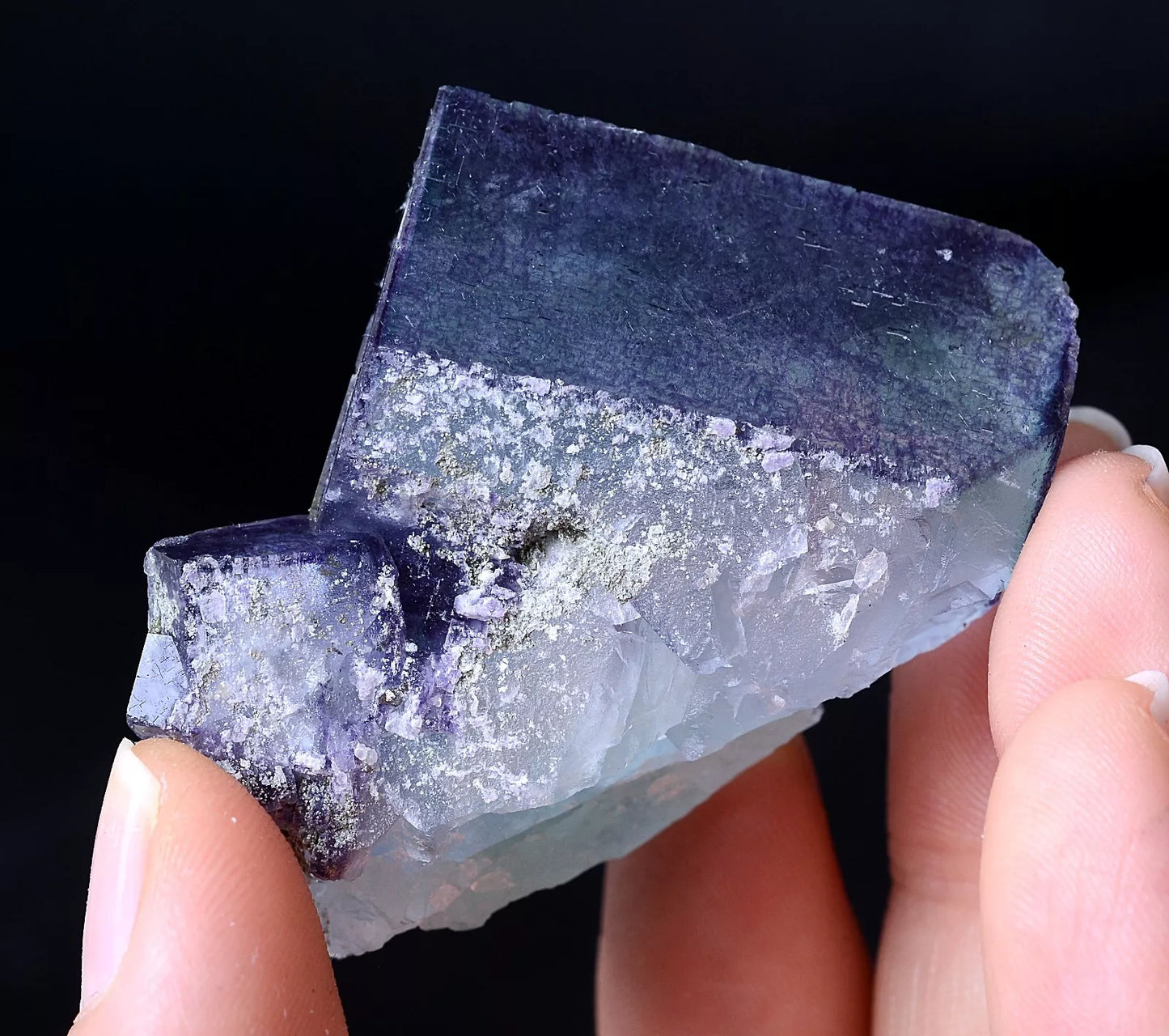 78.38g NEWLY DISCOVERED RARE PURPLE FLUORITE & CRYSTAL MINERAL SAMPLES