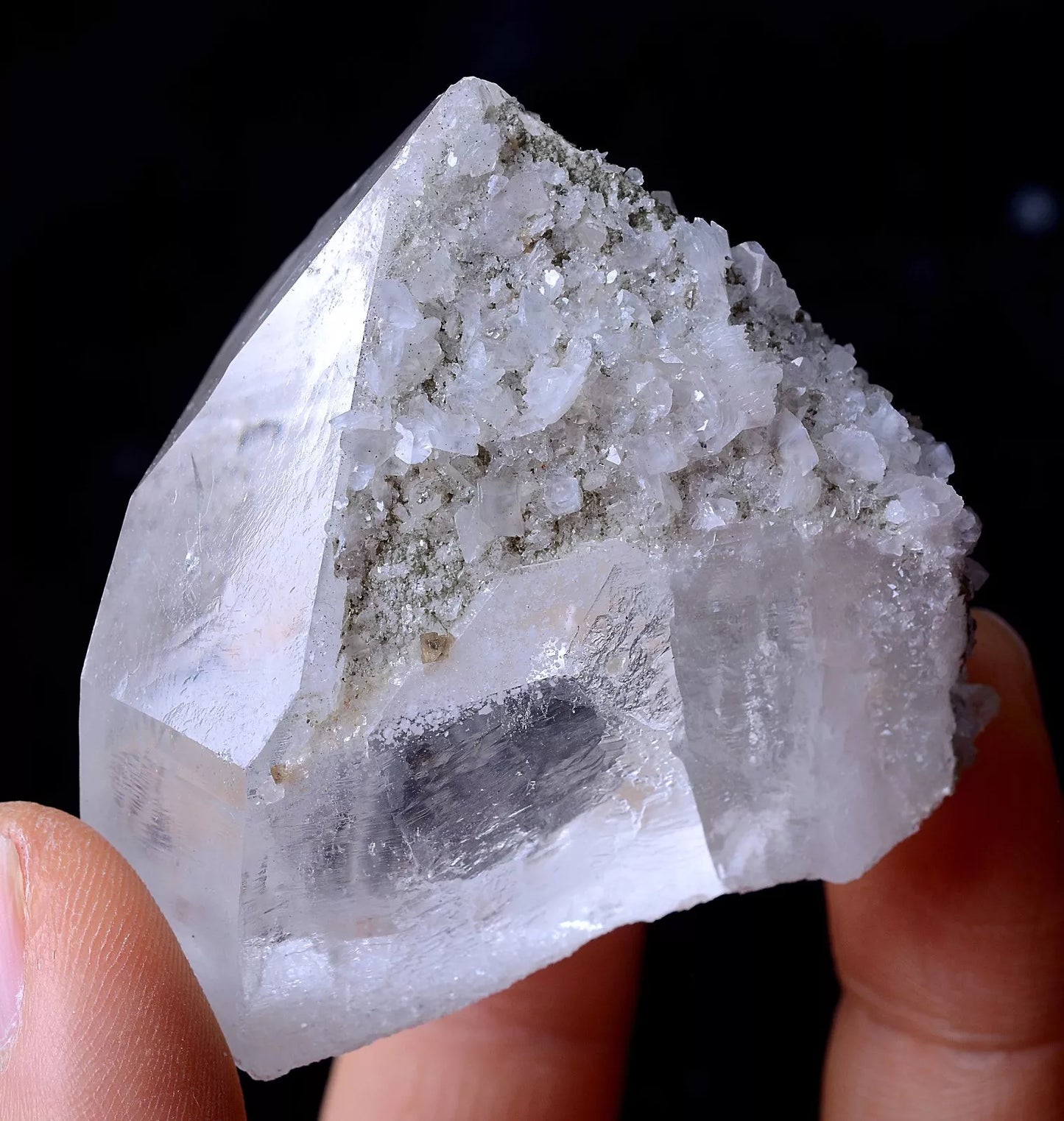 99gNatural Rare Scheelite & Crystal Calcite Mineral Specimen/Yaogangxian China