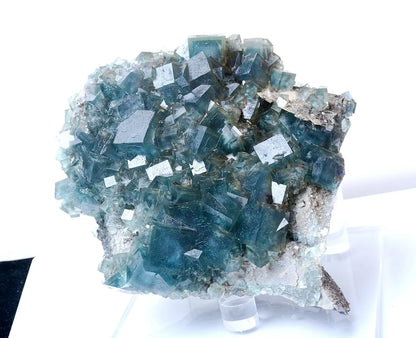 3333g Natural Transparent Blue-Green Cube Fluorite Mineral Specimen/China