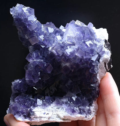 491.5g Natural Rare Window Purple Fluorite Mineral Specimen/Yaogangxian  China