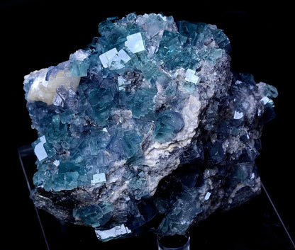 914g Rare Transparent Blue Fluorite Secondary Crystallization Mineral Specimen