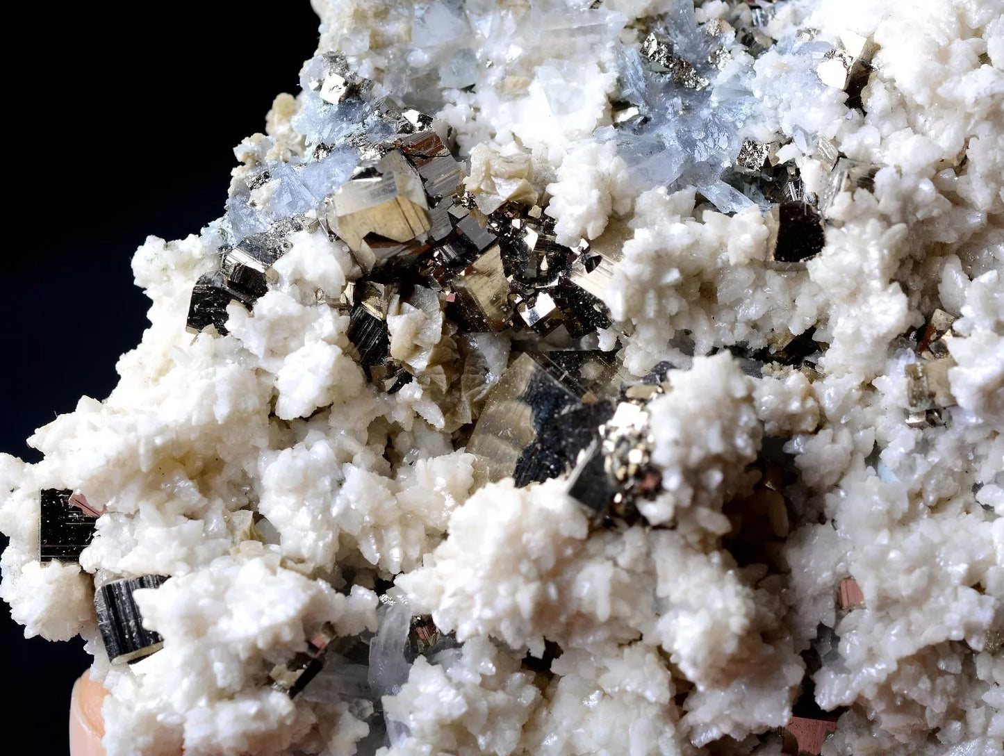 196g NATURAL DOLOMITE & CHALCOPYRITE CRYSTAL CLUSTER SYMBIOTIC Mineral Specimen