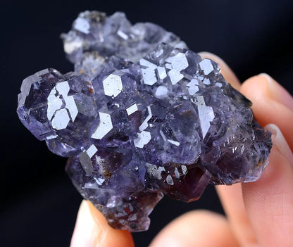 China/Newly DISCOVERED RARE PURPLE FLUORITE CRYSTAL MINERAL SPECIMEN  40.76g