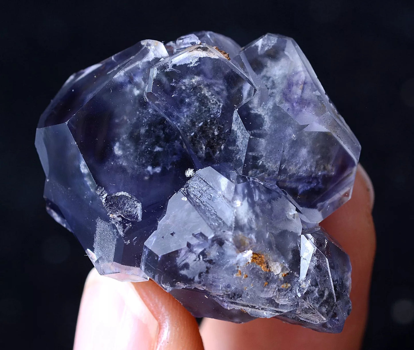 22.35g China / Newly DISCOVERED RARE PURPLE FLUORITE CRYSTAL MINERAL SPECIMEN