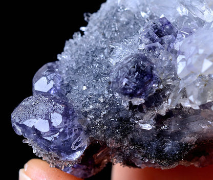 China / RARE PURPLE FLUORITE & CRYSTAL SYMBIOTIC MINERAL SPECIMEN  35.37g