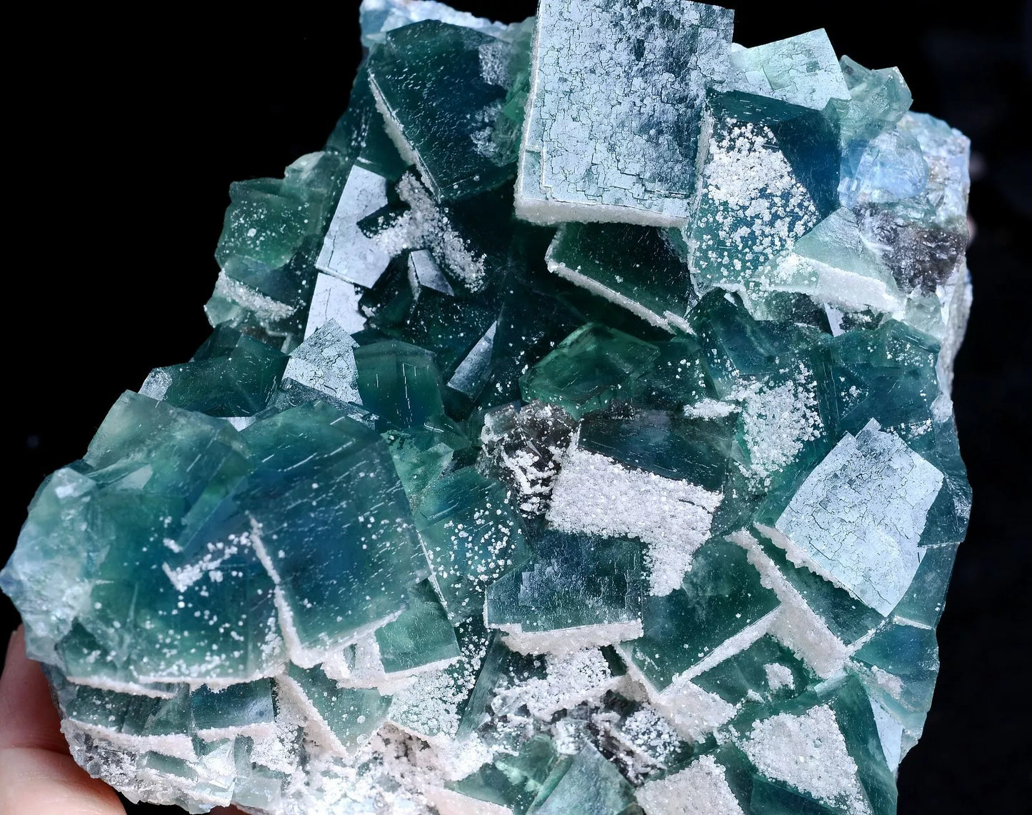 920.5g New Varieties NATURAL Green Cubic FLUORITE Crystal Mineral Specimen