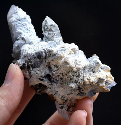 125gNatural Rare Scheelite & Crystal Cluster Mineral Specimen/Yaogangxian China