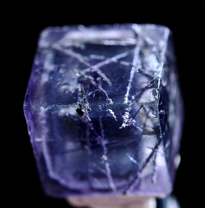 3g Natural Complete Bismuthinite Purple FLUORITE Mineral Specimen/Yaogangxian