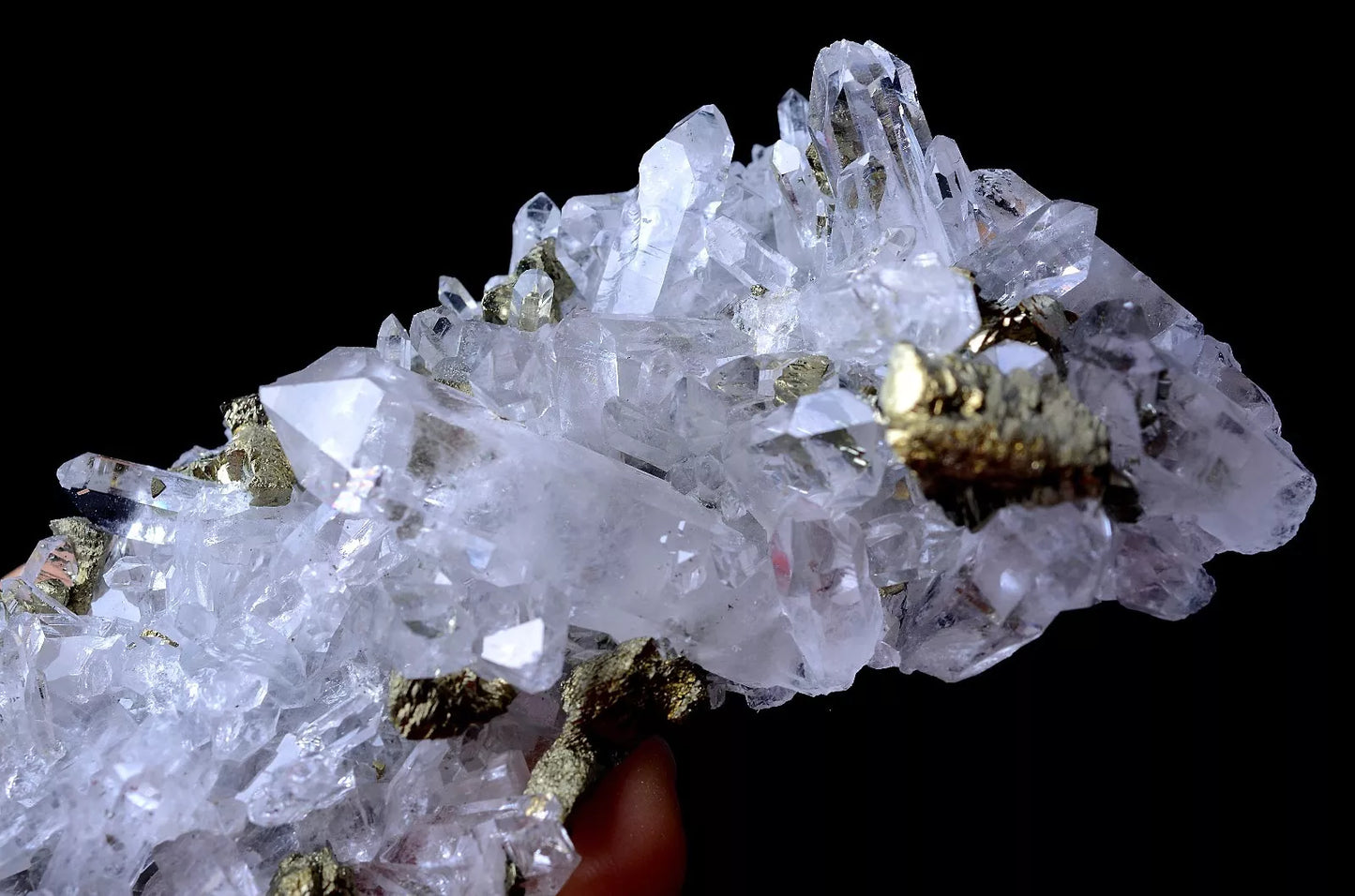 94.g  NEWLY DISCOVERED CRYSTAL CLUSTER & CHALCOPYRITE SYMBIOTIC MINERAL  SAMPLES