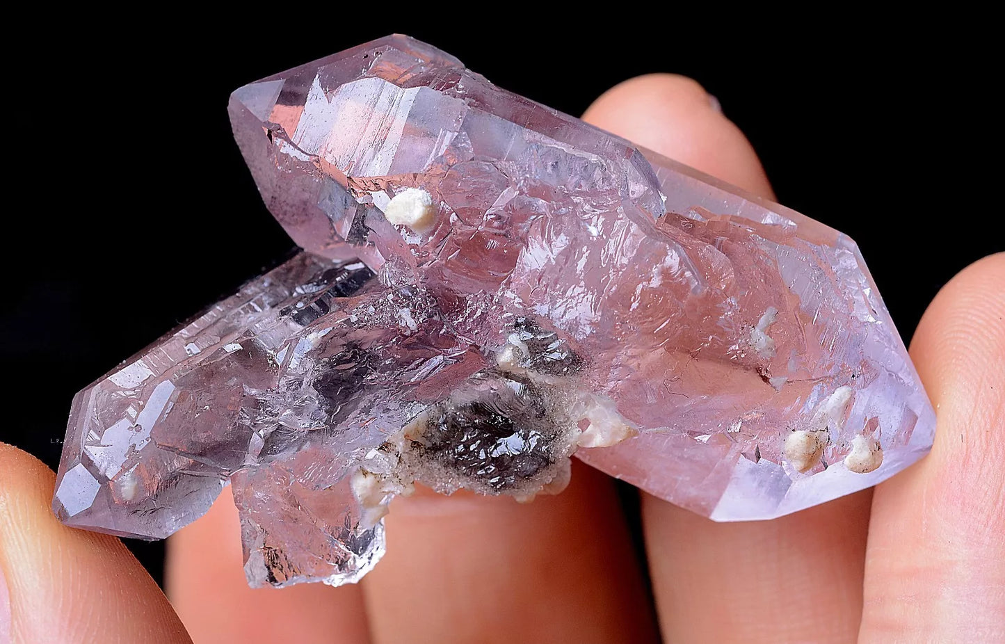 23.91g NATURAL Amethyst Quartz Skeletal Crystal Point Mineral Specimen/Mexico