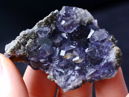 MUSEUM COLLECTION NEWLY DISCOVERED RARE PURPLE FLUORITE MINERAL SAMPLES 37.55g