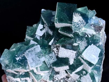 920.5g New Varieties NATURAL Green Cubic FLUORITE Crystal Mineral Specimen