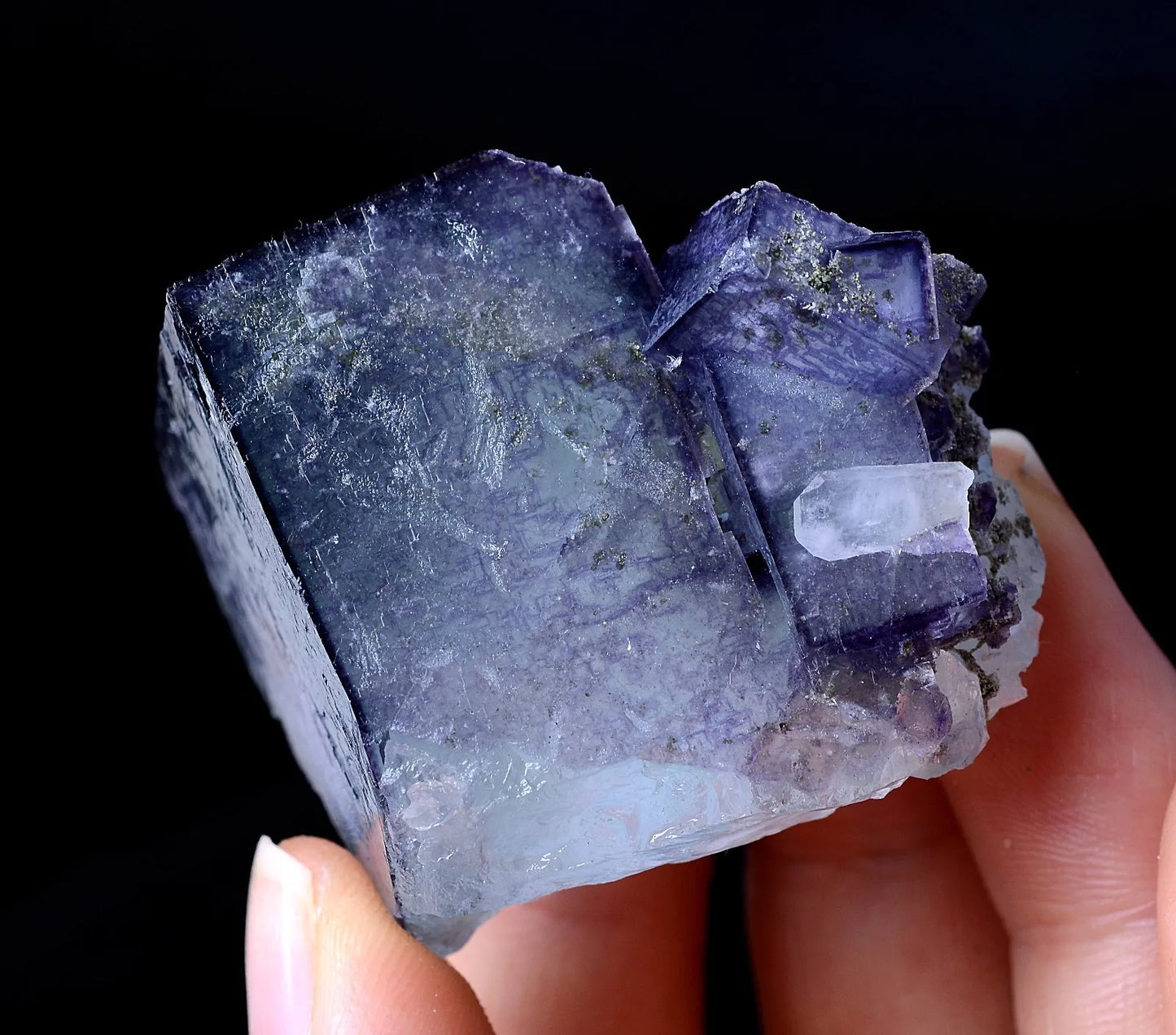 78.38g NEWLY DISCOVERED RARE PURPLE FLUORITE & CRYSTAL MINERAL SAMPLES