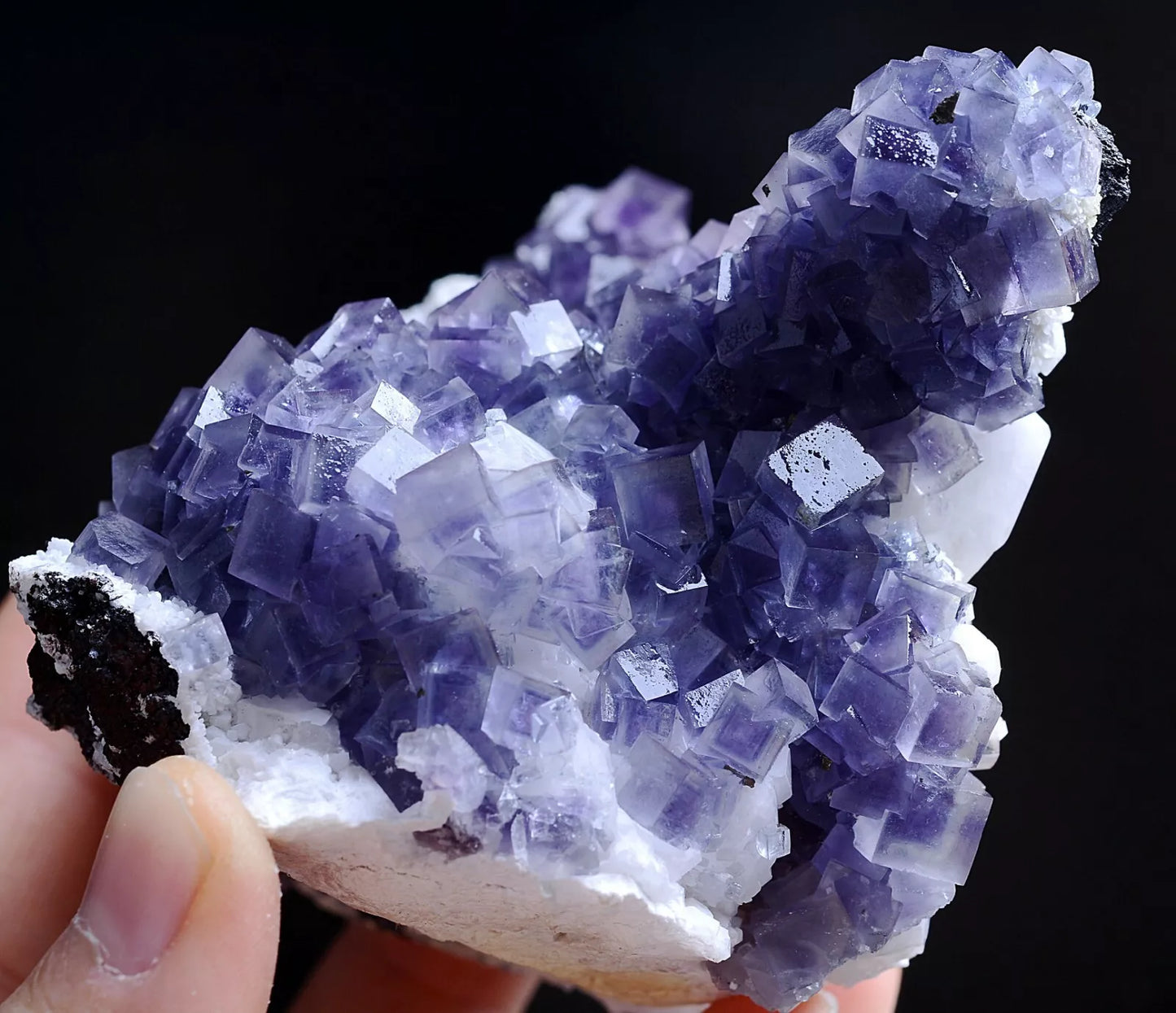 491.5g Natural Rare Window Purple Fluorite Mineral Specimen/Yaogangxian  China