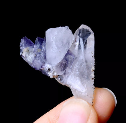 NEWLY DISCOVERED RARE FLUORITE & CRYSTAL SYMBIOTIC MINERAL SAMPLES  11.86g