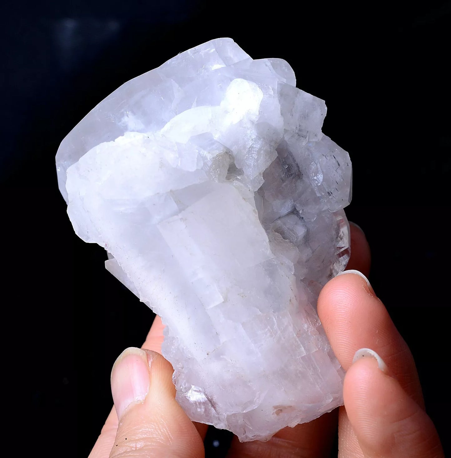 157g Beautiful Natural Rare White "Benz" Calcite Mineral Specimen/ China