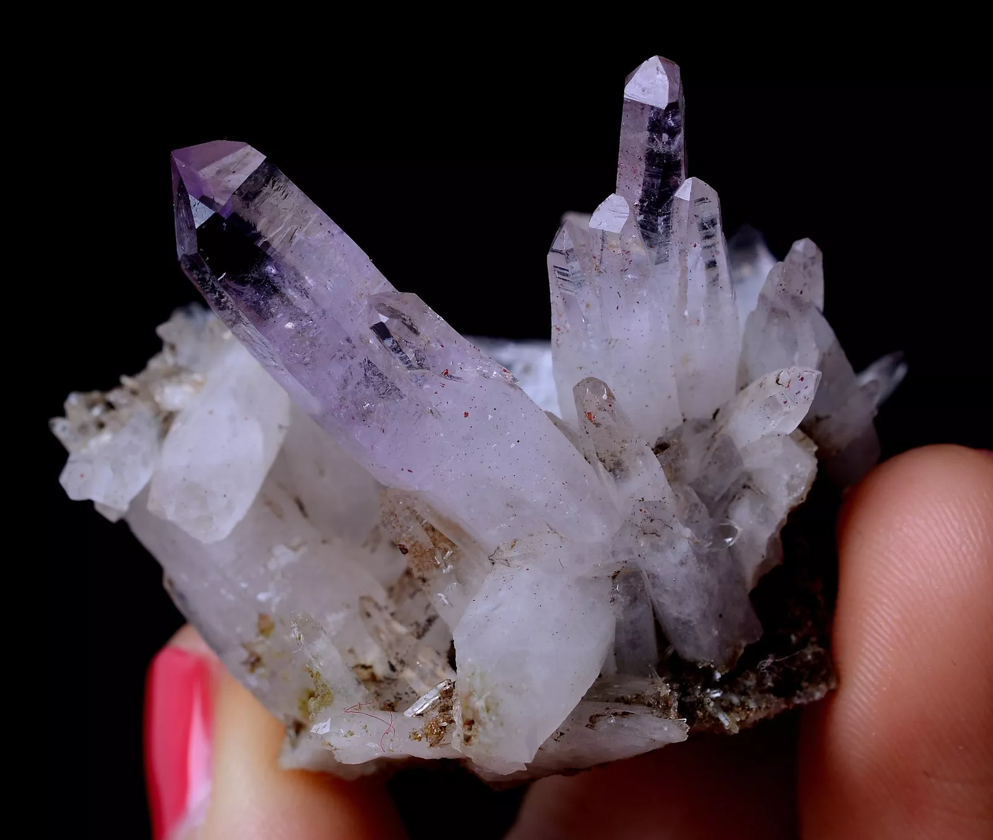 23.26g NATURAL Amethyst Quartz Skeletal Crystal Point Mineral Specimen/Mexico