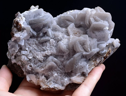 655g Natural Rare Gray Calcite Crystal Cluster Mineral Specimen/ China