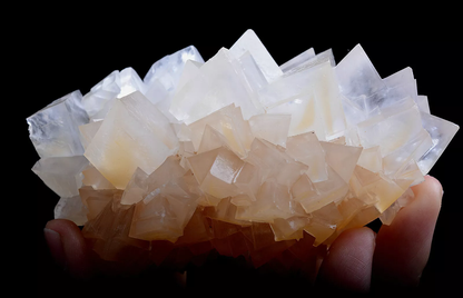 223.g Natural transparency Phantom Window Yellow Calcite Mineral Specimen