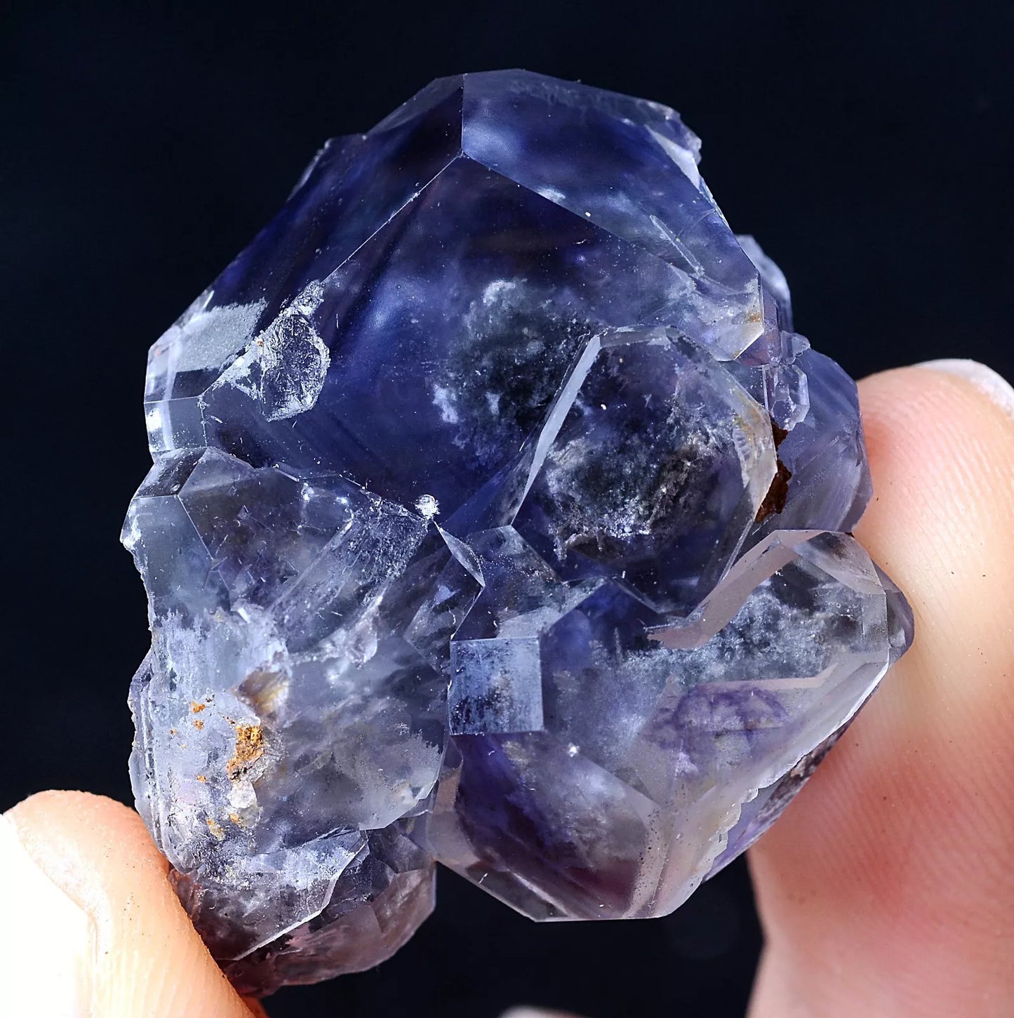 22.35g China / Newly DISCOVERED RARE PURPLE FLUORITE CRYSTAL MINERAL SPECIMEN