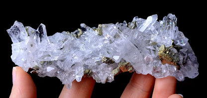 94.g  NEWLY DISCOVERED CRYSTAL CLUSTER & CHALCOPYRITE SYMBIOTIC MINERAL  SAMPLES