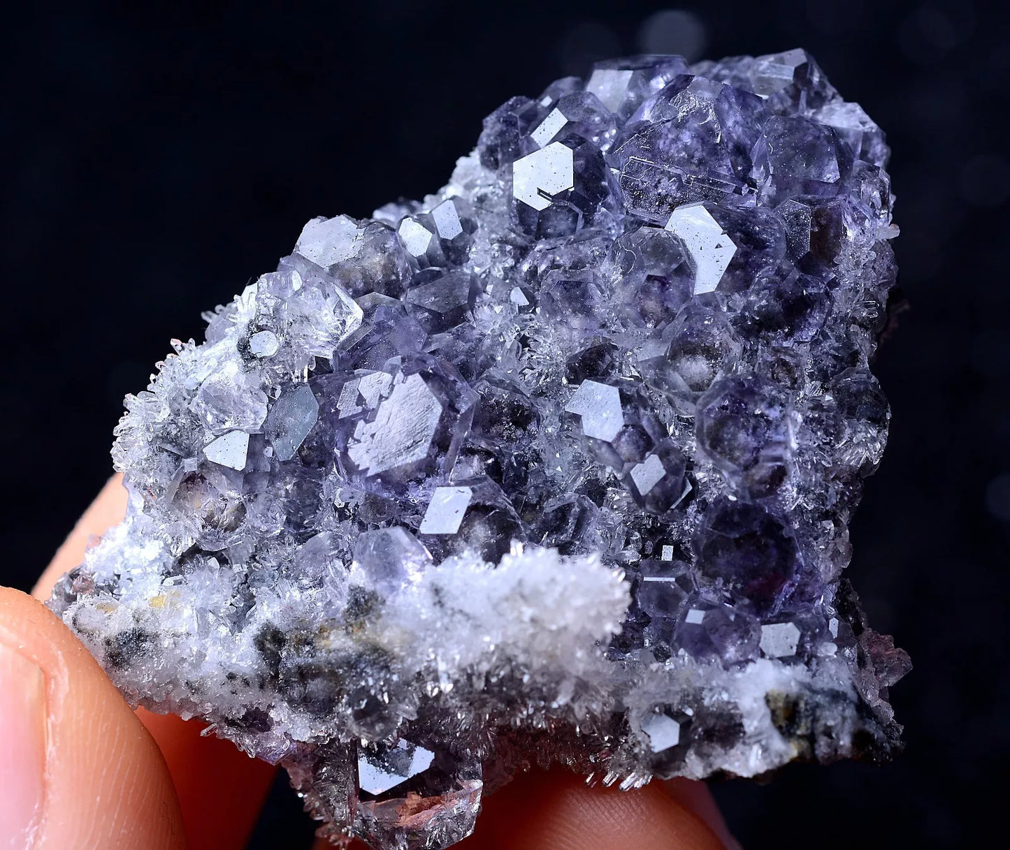 31g Newly DISCOVERED RARE PURPLE FLUORITE & CRYSTAL SYMBIOTIC MINERAL SPECIMEN