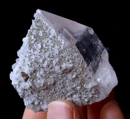 99gNatural Rare Scheelite & Crystal Calcite Mineral Specimen/Yaogangxian China