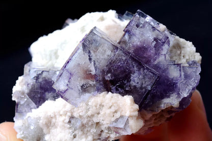 91.51g Yao Gang Xian NEWLY DISCOVERED RARE PURPLE FLUORITE MINERAL SAMPLES