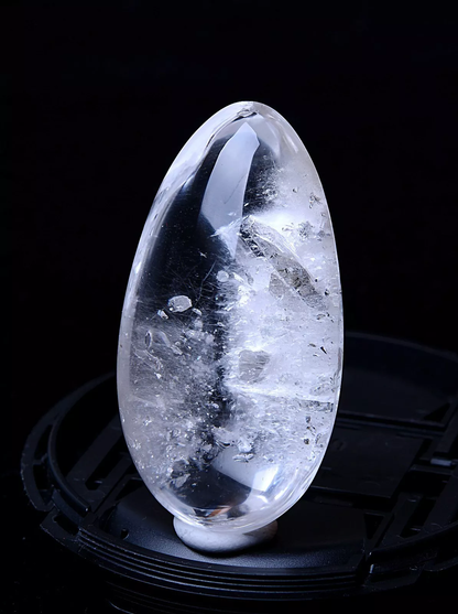 Natural Phantom Rabbit Rutilated  Quartz Crystal "Stone Inside Stone"  Pendant