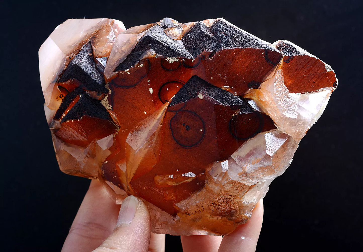 391g Beautiful Natural Rare Red "Benz" Calcite Mineral Specimen / China