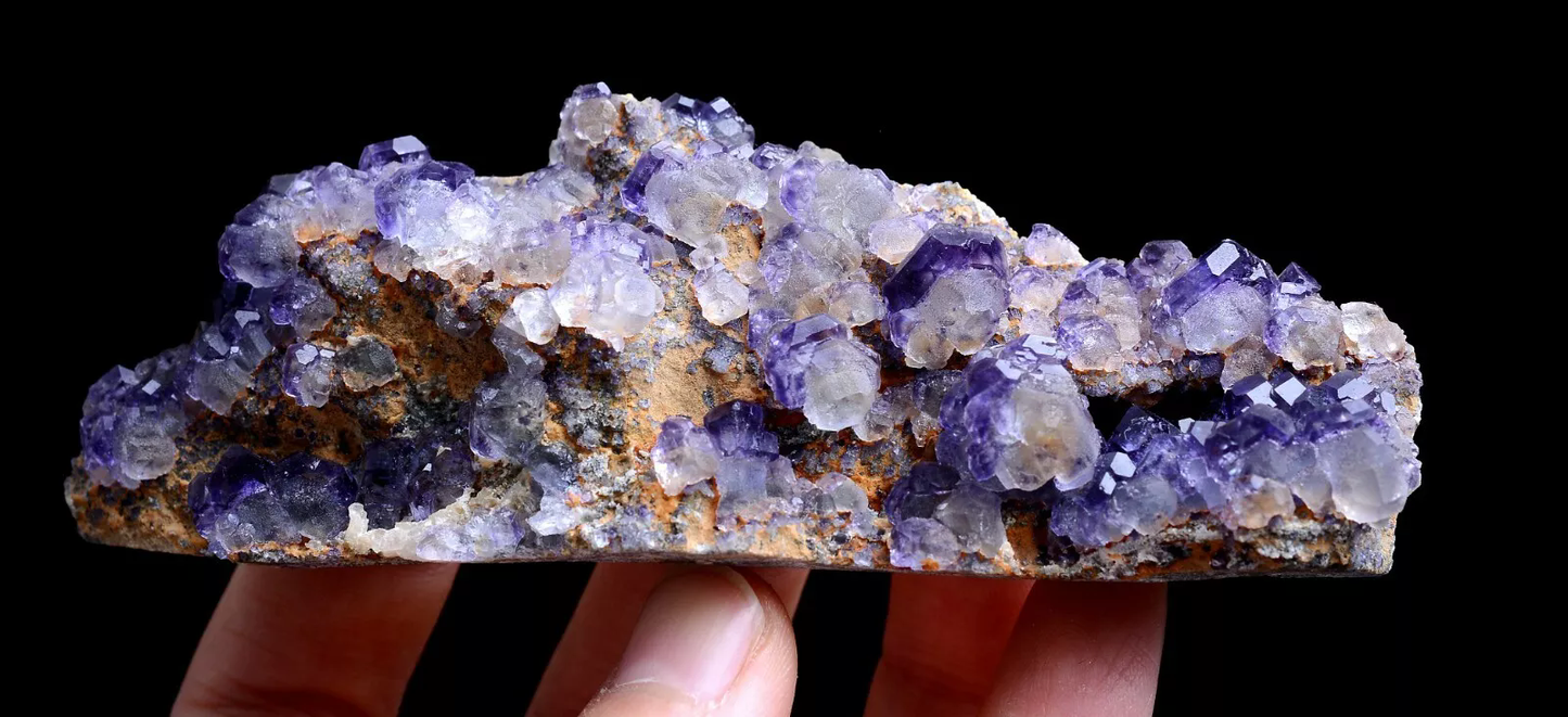 149g Natural Rare Purple Fluorite CRYSTAL CLUSTER Mineral Specimen/China