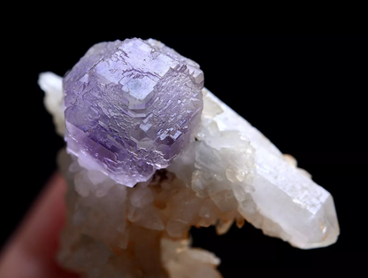 26g Natural Purple Fluorite Crystal Cluster Mineral Specimen/YaoGangXian China