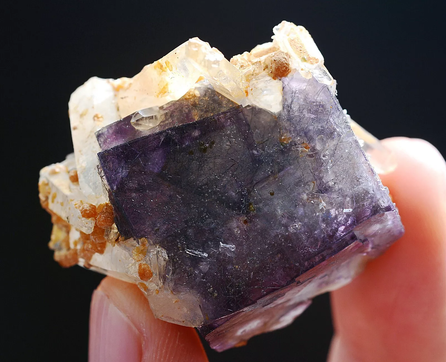 27.0gNatural Complete Purple Fluorite Crystal Mineral Specimen/ YaogangxianChina