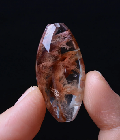 66.65ct Natural Rare Phantom Rabbit Hair Rutilated Quartz Crystal Cure Pendant