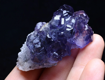 China / Newly DISCOVERED RARE PURPLE FLUORITE CRYSTAL MINERAL SPECIMEN 42.41g