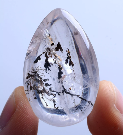 12.41g Natural Rare Tree Type Quartz Crystal Woman Energy Stone Pendant