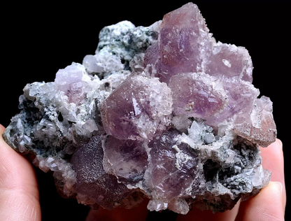 174g NATURAL Calcite & Amethyst Quartz Skeletal Crystal Point Mineral Specimen