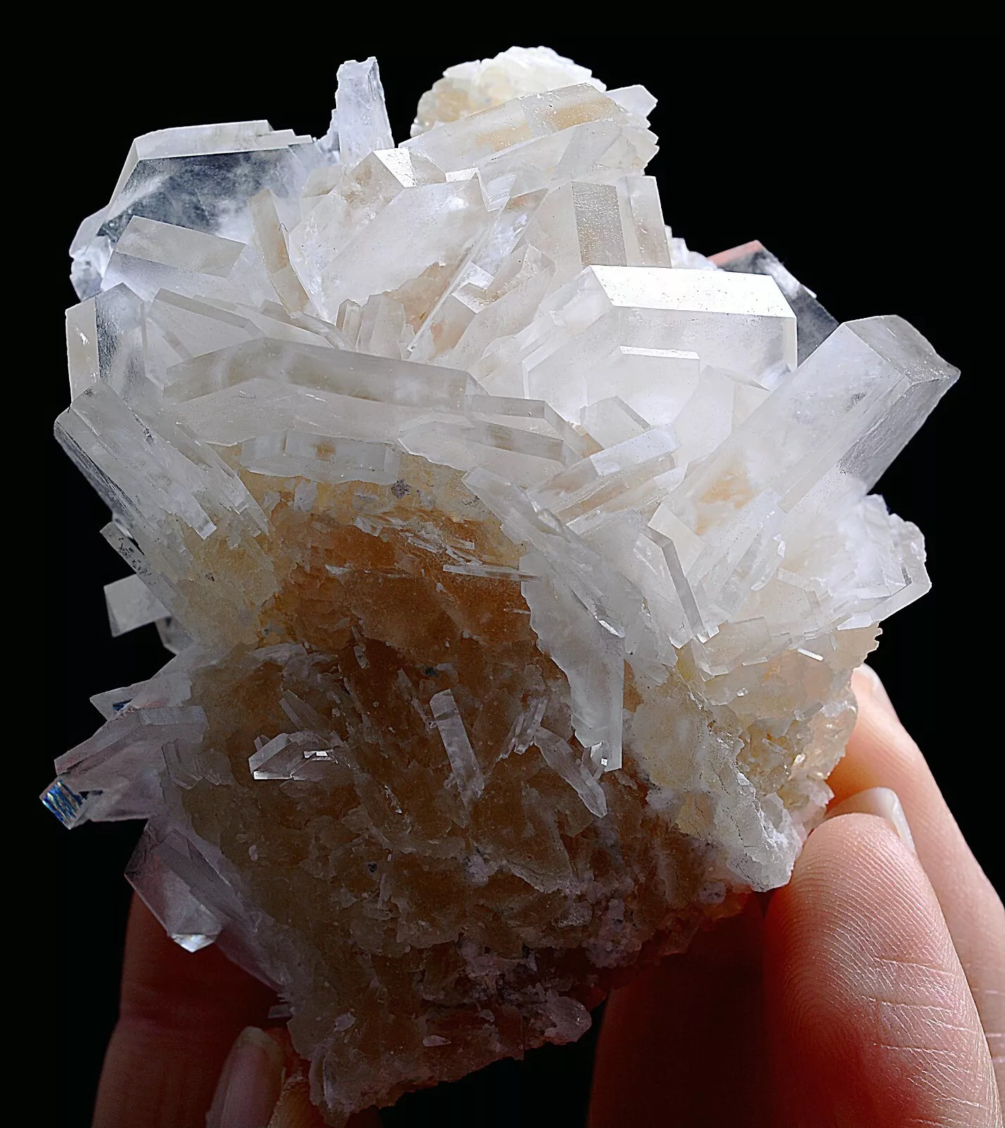 98g Natural New Varieties Fluorescent Hexagon Calcite Mineral Specimen /China