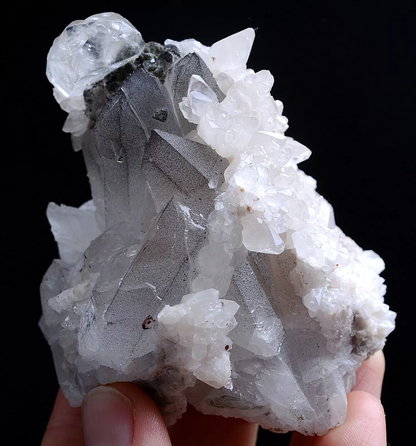 219g Natural Rare Benz Calcite & Crystal Cluster Mineral Specimen/ China