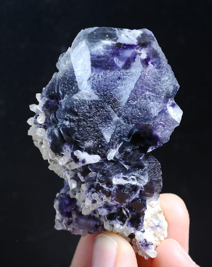 74.g Natural Devil's Eye Purple FLUORITE Mineral Specimen/Inner Mongolia China