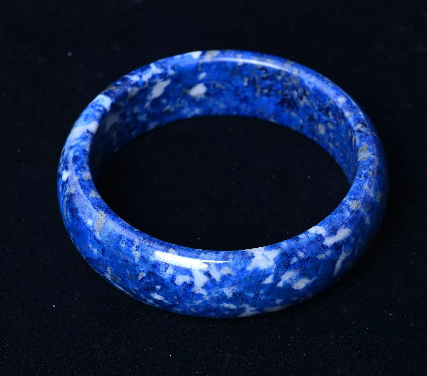 Beautiful Natural Lazurite Gemstone Healing Woman Bangle Inner Diameter 61mm