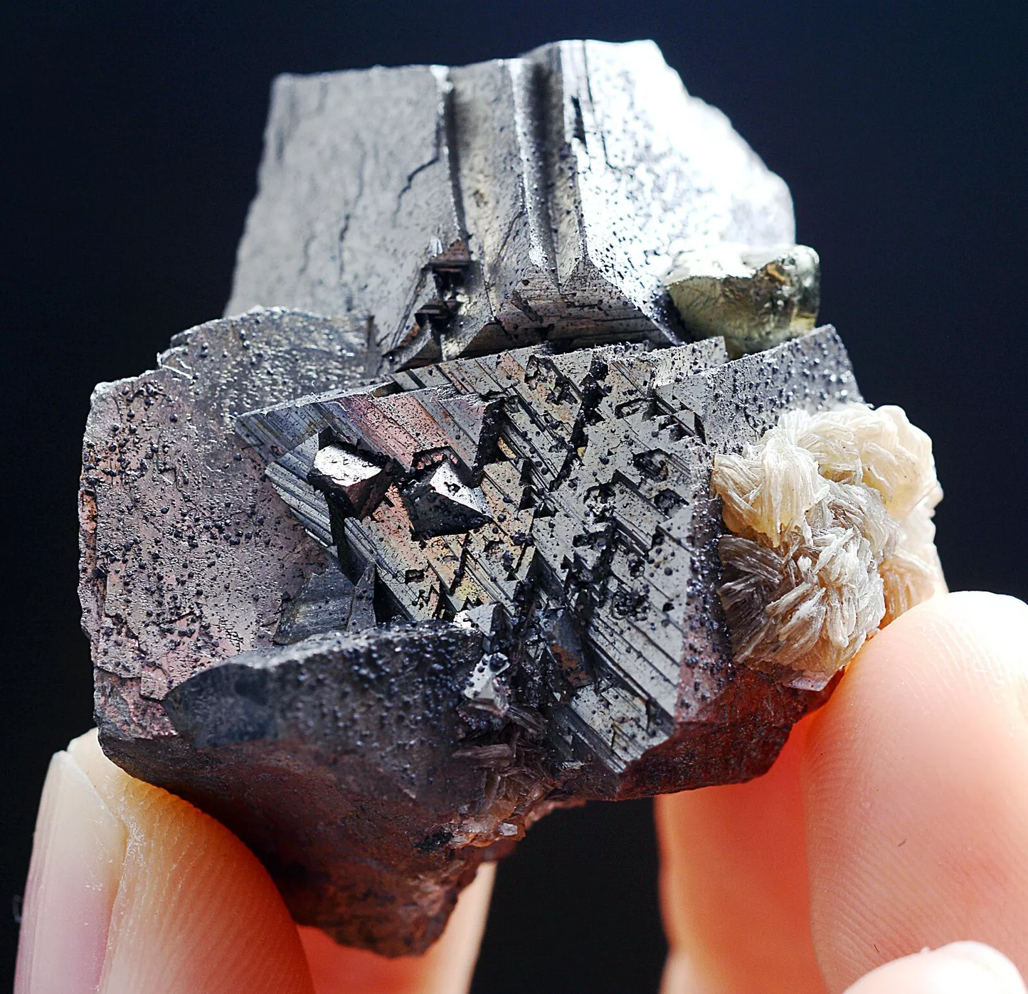 51g Natural Arsenopyrite Dolomite & Pyrite Mineral Specimen/Yaogangxian China