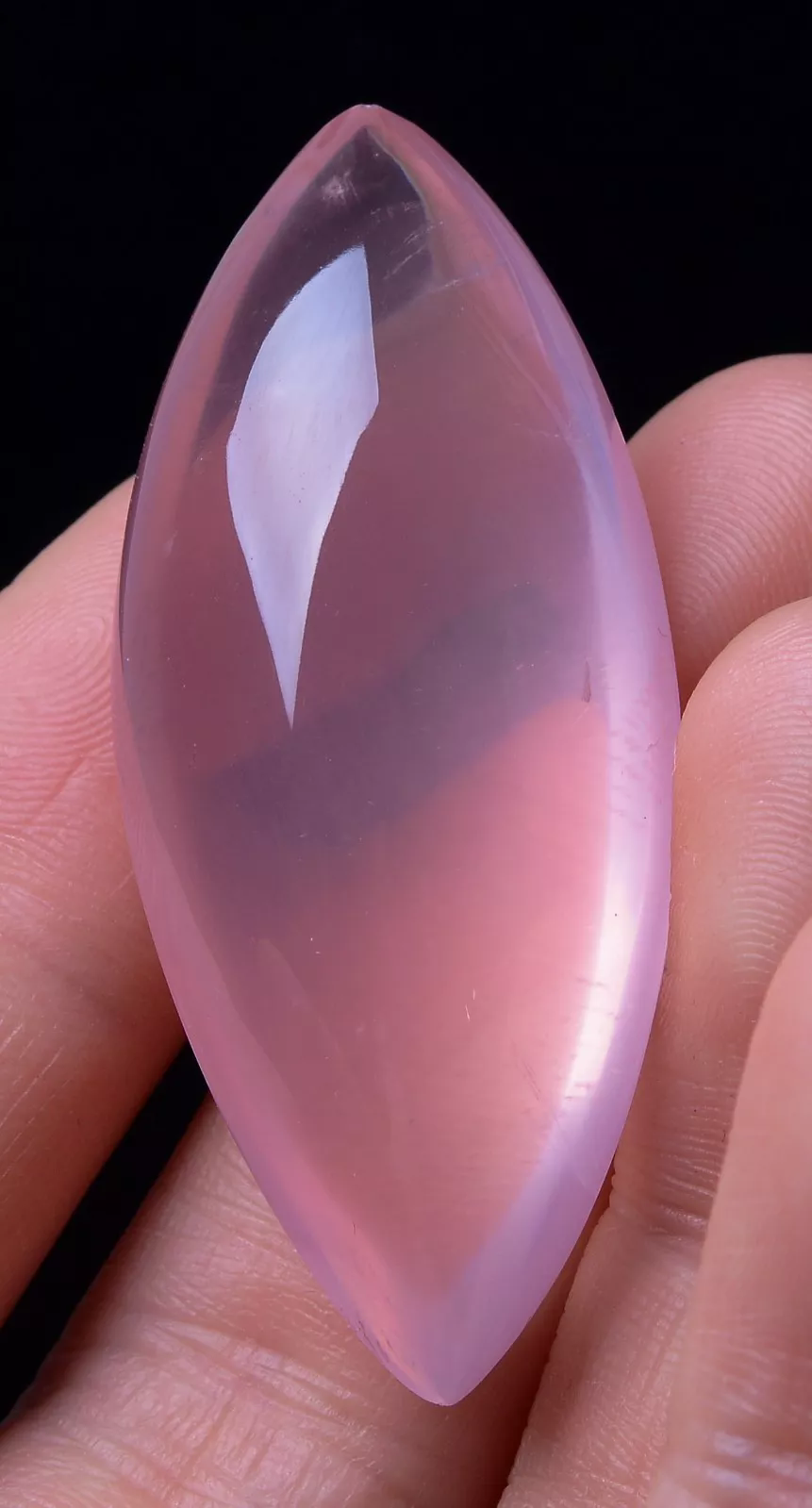 BEAUTIFUL NATURAL MADAGASCAR ROSE QUARTZ CRYSTAL MADAM CURE PENDANT 80.76ct