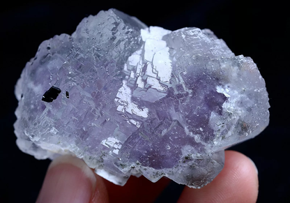 69.5g Natural Purple Fluorite & Wolframite Mineral Specimen/Yaogangxian  China