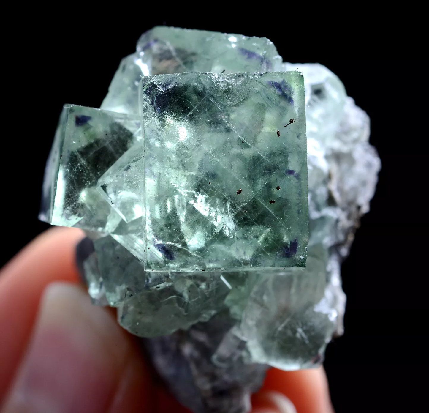 29g Natural Phantom Window Green Fluorite Mineral Specimen /Xianghualing China