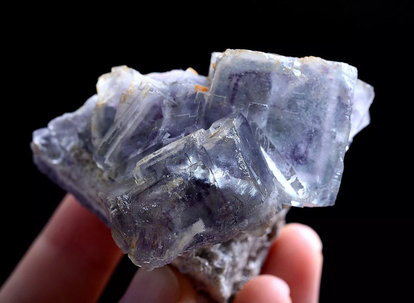 138g Natural Phantom Window Purple Fluorite Mineral Specimen/ Yaogangxian China